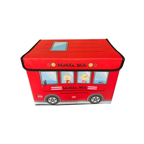 Caja Juguetero Organizador Contendedor Plegable Para Niños (Rojo)