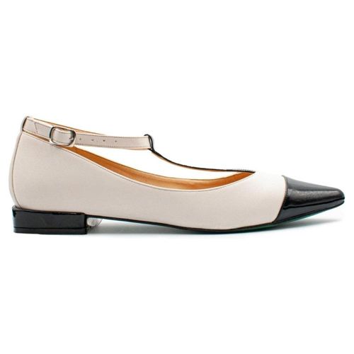 Balerina Flat Beige con Latigo ajustable PIKIKI