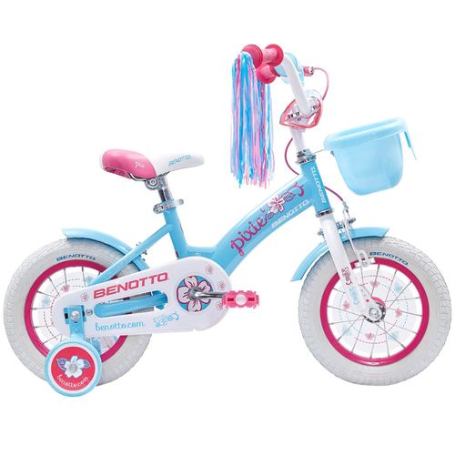 Bicicleta Infantil Benotto Pixie R12 1V Azul