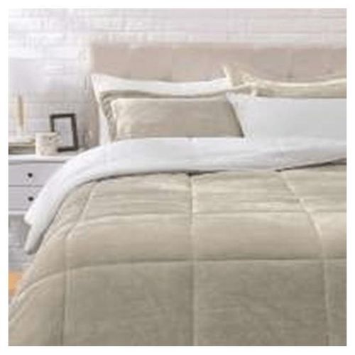 COBERTOR PARA CAMA TAMAÑO INDIVIDUAL COLOR CREMA