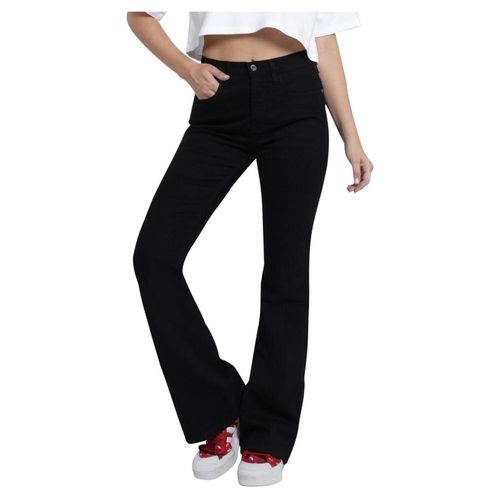 Jeans Mujer Lee Skinny Flare 401 Negro