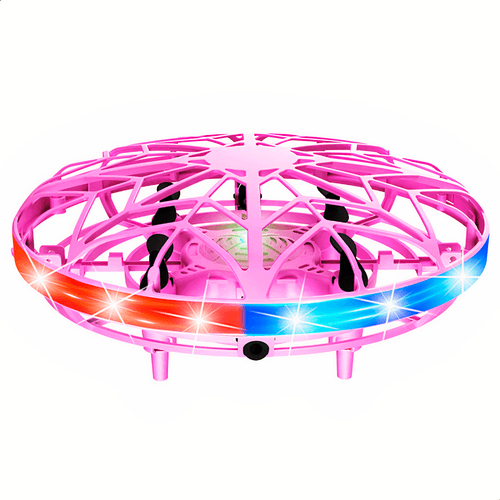 Mini Drone de Juguete BINDEN UFO Detección de Palma y LED Rosa