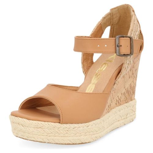 Sandalia Plataforma Mujer Camel 12cm 031-89