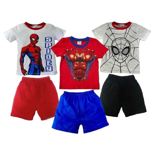 Kit 3 Conjuntos Marvel Spiderman Multicolor