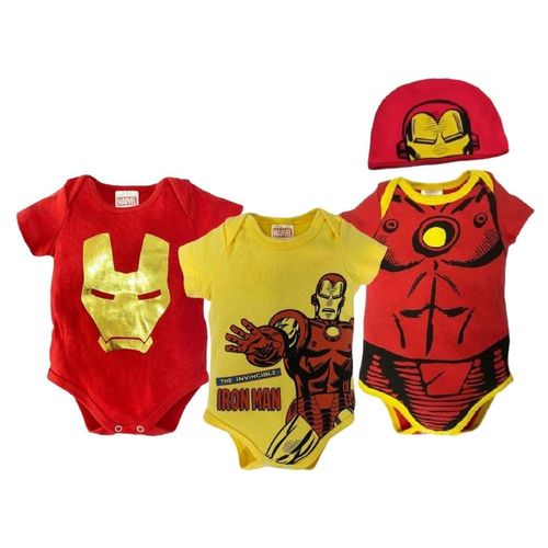 Kit 3 Pañaleros Marvel Ironman Multicolor