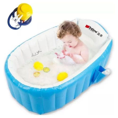 Bañera Inflable Para Bebé Antideslizante Viaje Mini Piscina