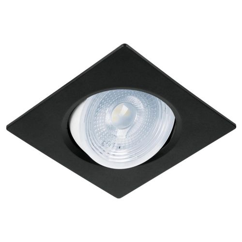 Luminario Empotrado cuadrado 5W 6500k LED negro Volteck