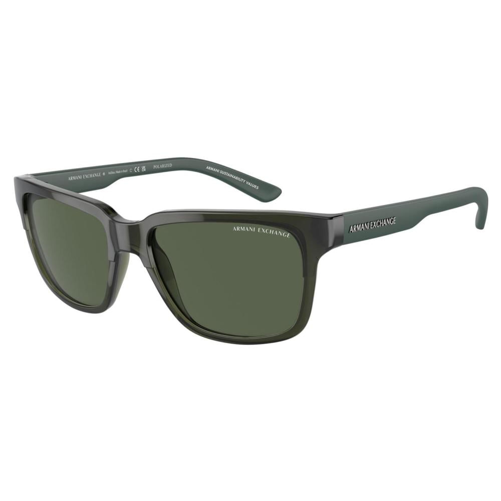 Lentes de Sol AX4026S Verde Oscuro Polarizado Armani Exchange