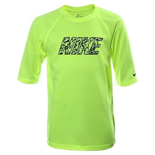 Playera Nike Niños Convert Hydroguard Ness7679 Verde Fosforescente