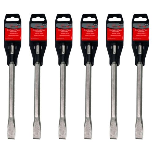 6 CINCELES PARA ROTOMARTILLO SDS PLANO DE 3/4" MAPLE TOOLS