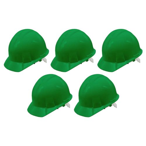 5 PZAS CASCO DE SEGURIDAD VERDE MAPLE SAFE