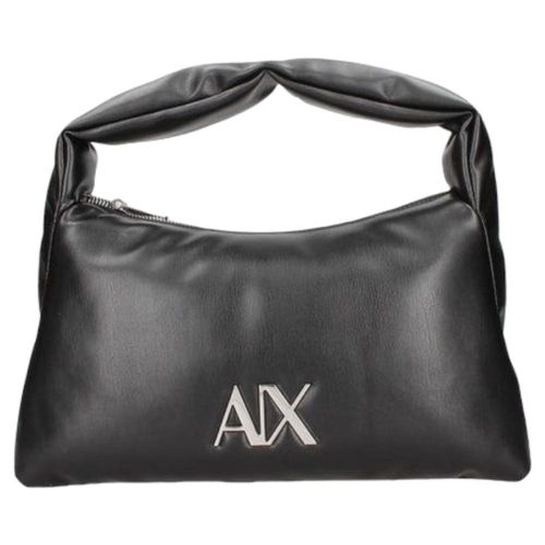 Bolsa de Hombro Armani Exchange Logo Plateado