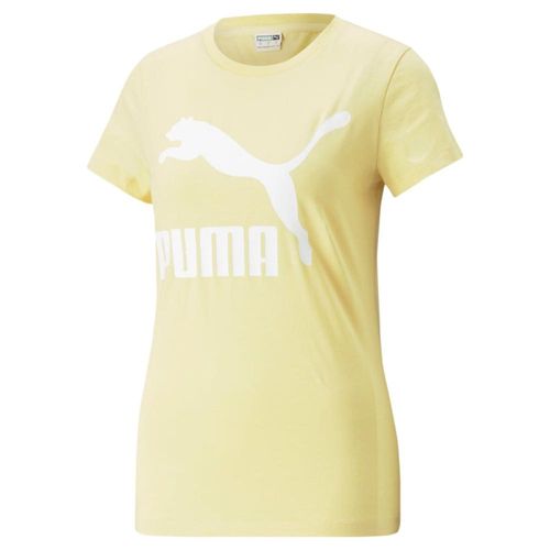 PLAYERA PUMA MUJER AMARILLO PUMA CLASSICS LOGO TEE 53007791