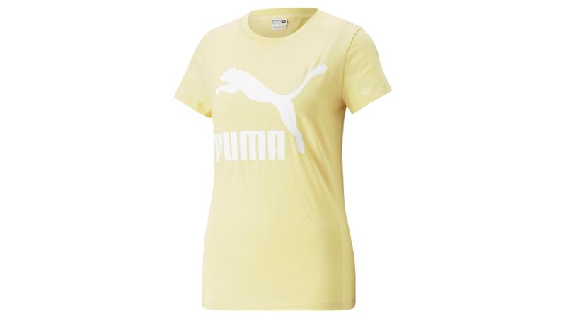 PLAYERA PUMA MUJER AMARILLO PUMA CLASSICS LOGO TEE 53007791