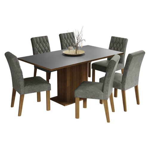 Juego de Comedor Hanna Madesa Mesa y 6 Sillas MGS