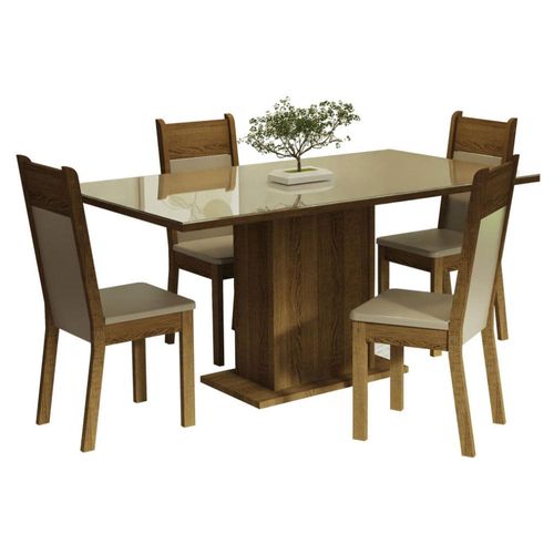 Juego Comedor Greta Madesa Mesa y 4 Sillas MCI