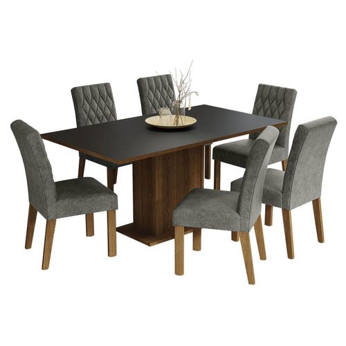 Juego de Comedor Hanna Madesa Mesa y 6 Sillas MNS