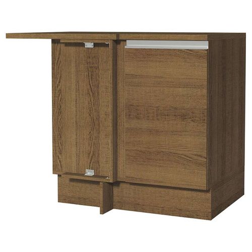 Gabinete bajo Cocina Esquinero Madesa Glamy 1 Puerta Marron