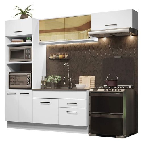 Cocina Integral 270cm Agata Madesa 04 Blanco