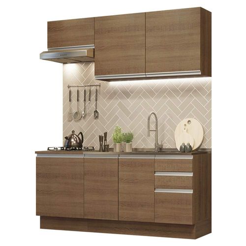 Cocina Integral 180cm Glamy Madesa 07 Marron