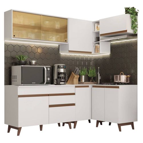 Cocina Completa de Esquinero 332cm Reims Blanco Madesa 02