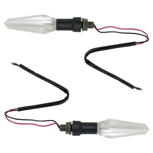 Direccional Delantera/Trasera Cristal Blanco Led Set 12V