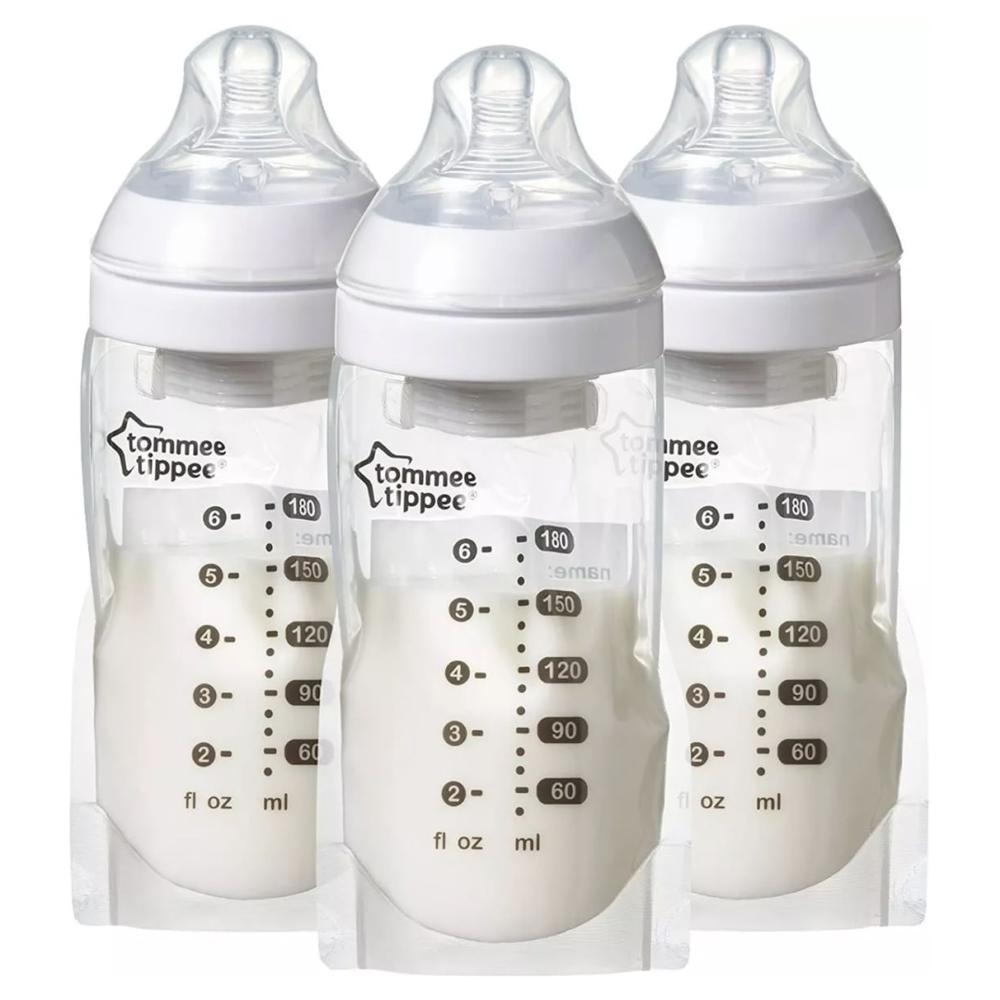 Biberones Para Bolsa Leche Materna Pouch Tommee Tippee 3 Pz