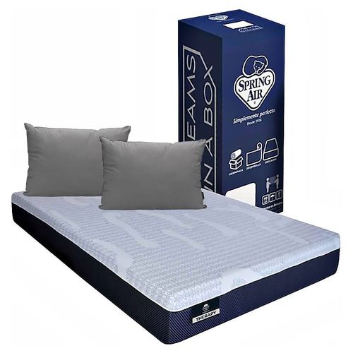 Colchón King Size en caja Spring Air Therapy + Almohadas 2 Pack CZD