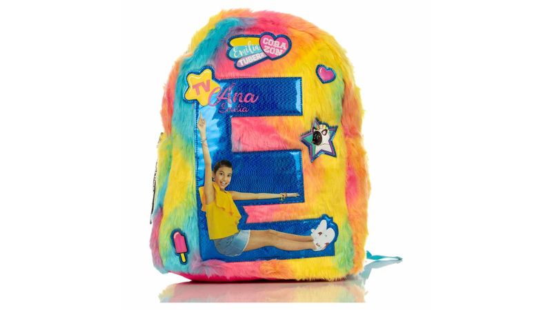 Mochila Tv Ana Emilia Felpa Multicolor