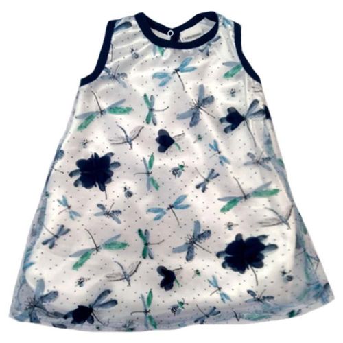 Conjunto Baby Kisses Con Falda Estampada Libelulas Blanco
