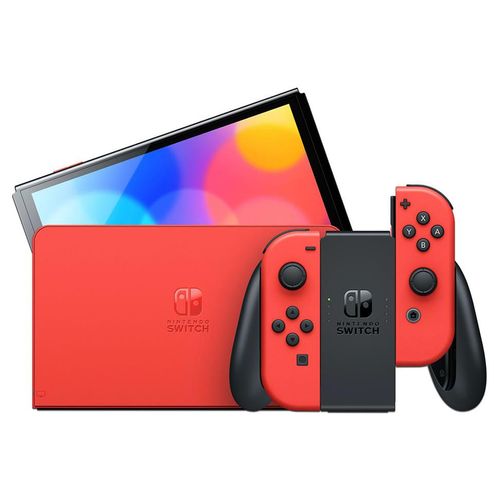 Consola Nintendo Switch OLED Edición Mario Red 64 GB, Wi-Fi.