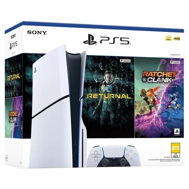PlayStation 5 Slim SSD 1 TB Blu-Ray Incluye Returnal, Ratchet y Clank