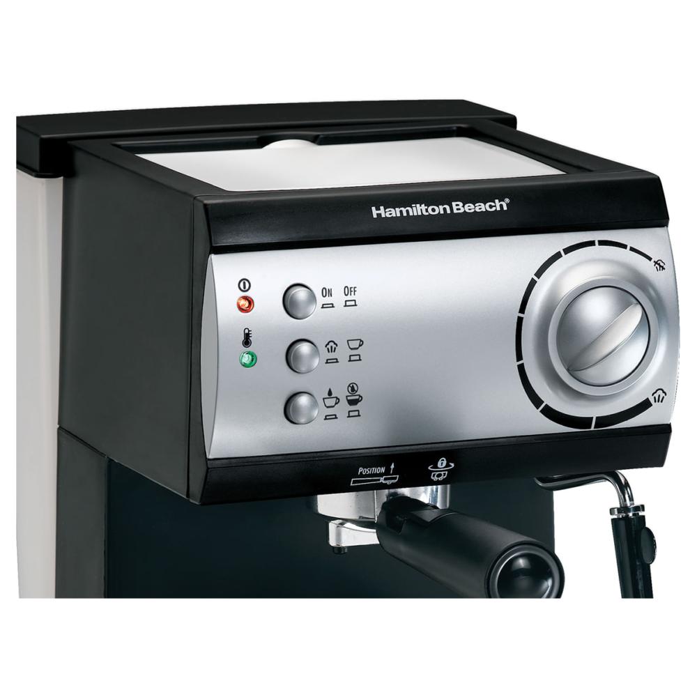 Maquina para Espresso Hamilton Beach 40715 2 Tazas de café Negra