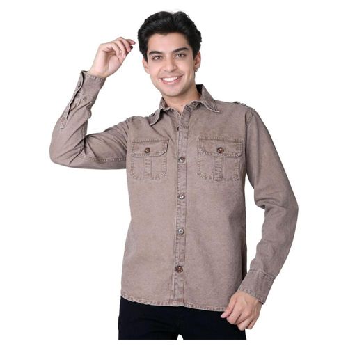 Camisa Hombre Casual Slim Beige Furor 62107051