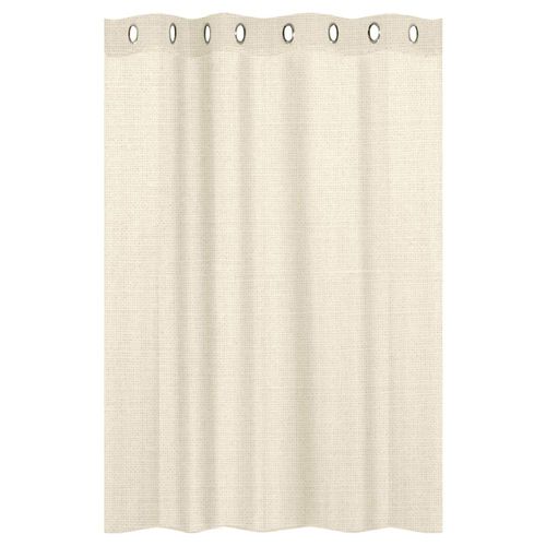 Cortinas Traslucidas Lino Texturizado Ventanas 270x215cm 2pz Natural