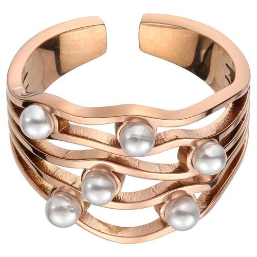 Anillo de Acero Inoxidable Enso para Dama EICE232132R Rosado