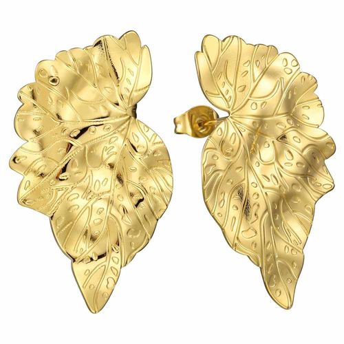 Aretes de Acero Inoxidable Enso para Dama EICB232111G Dorado