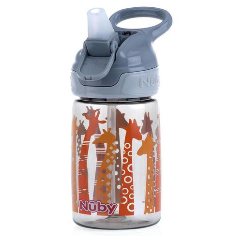 Vaso Flip It Thirsty Kids Reflex Nuby Gris