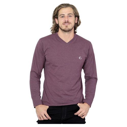 Playera Hombre Básico Camiseta Vino Stfashion 61703823 Rojo