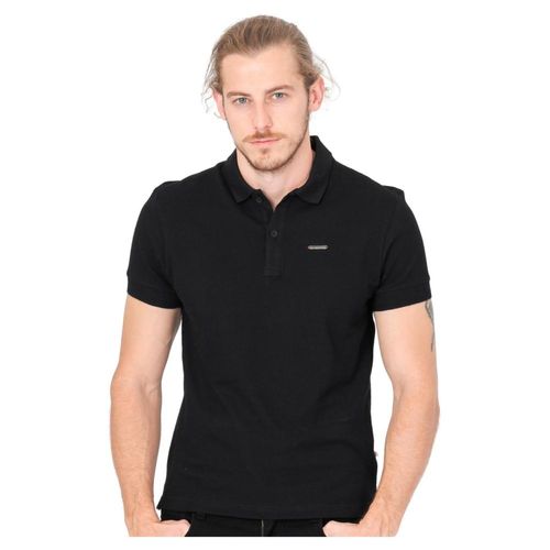 Playera Hombre Básico Polo Negro Silver Plate 60203601