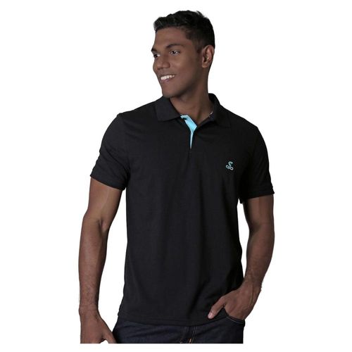 Playera Hombre Básico Polo Negro Stfashion 61704211