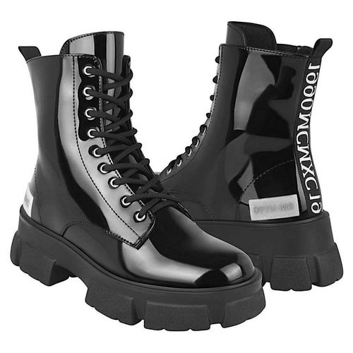 BOTAS DAMA STYLO 11003 CHAROL NEGRO