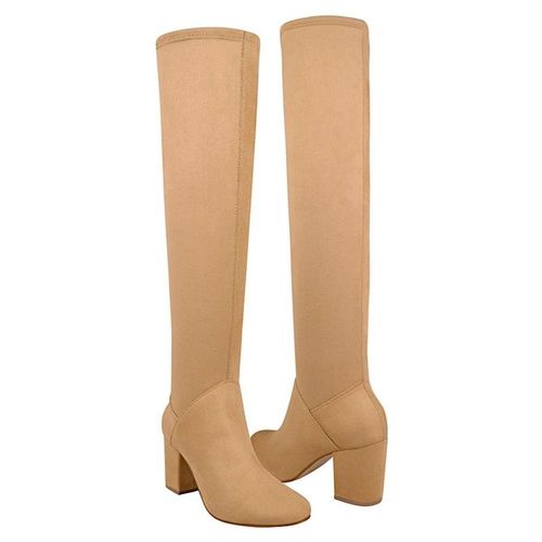 BOTAS DAMA STYLO 3601 SUEDE BEIGE