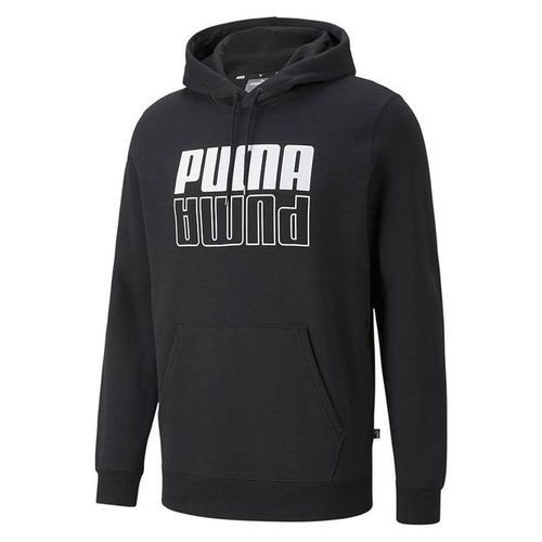 Sudadera Puma Power Logo Hoodie Hombre 589409 Negro