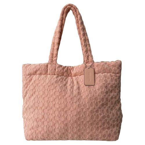 Bolsa de Playa Coach Tote XL Felpa Orange