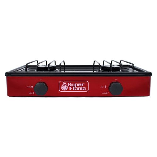 Parrilla de Mesa a Gas LP Super Flama 2Q-V Vino