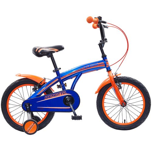 Bicicleta Infantil Benotto Viking R16 1V Azul con Naranja