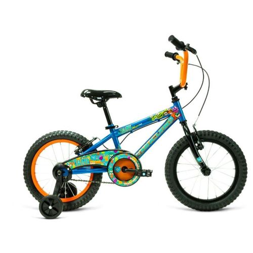 Bicicleta Infantil Mercurio Mtb Troya R16 1V Azul con Naranja