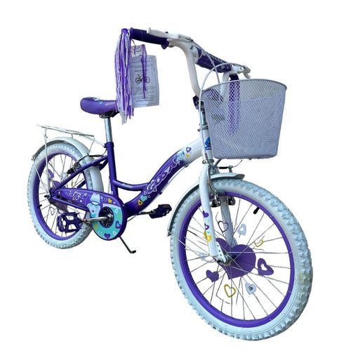 Bicicleta Infantil Bimex Valeria R20 1V Morado