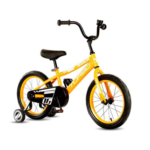 Bicicleta Infantil Turbo Attack 15 R16 1V Amarillo